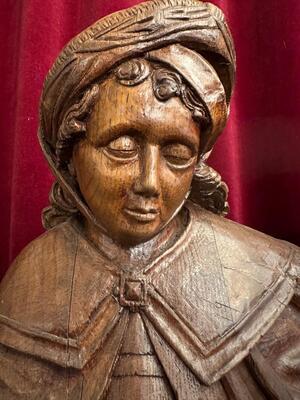 1  Saint Martin Sculpture Signed : J.H.L. Van Ree