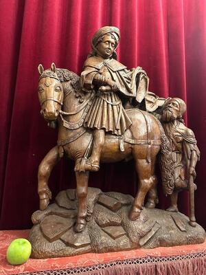 1  Saint Martin Sculpture Signed : J.H.L. Van Ree