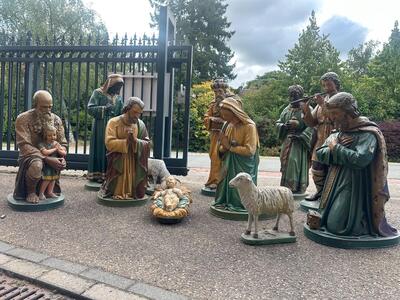 11 Gothic - style Nativity Set: By Johannes Petrus Maas ('S-Hertogenbosch, 22 Januari 1861 – Haarlem, 3 Februari 1941)
