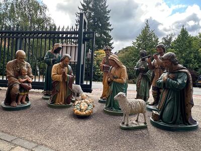 11 Gothic - style Nativity Set: By Johannes Petrus Maas ('S-Hertogenbosch, 22 Januari 1861 – Haarlem, 3 Februari 1941)