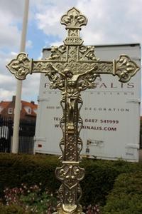 Altar - Cross en Brass / Bronze, France 19th century