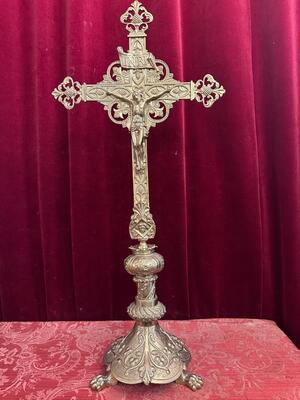 Altar - Cross en Bronze, France 19 th century