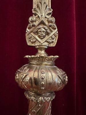 Altar - Cross en Bronze, France 19 th century