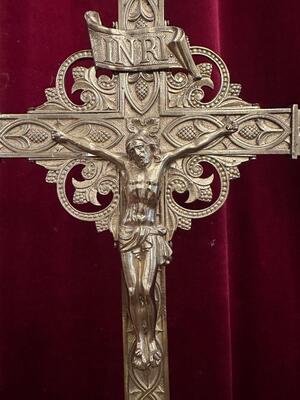 Altar - Cross en Bronze, France 19 th century