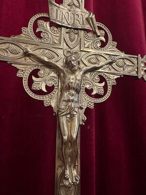 Altar - Cross en Bronze, France 19 th century