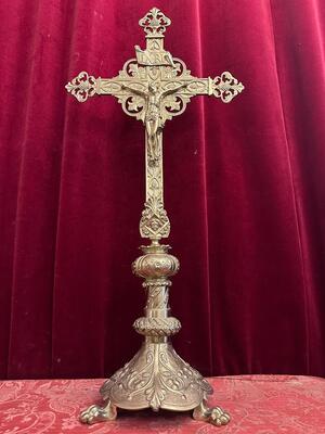Altar - Cross en Bronze, France 19 th century