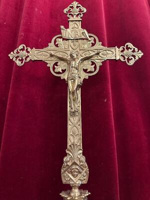 Altar - Cross en Bronze, France 19 th century