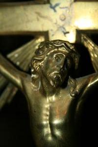Altar Cross en bronze, Dutch 19th century