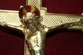 Altar - Cross en Brass / Bronze, Belgium 19th century