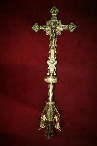 Altar - Cross en BRONZE, France 19th century