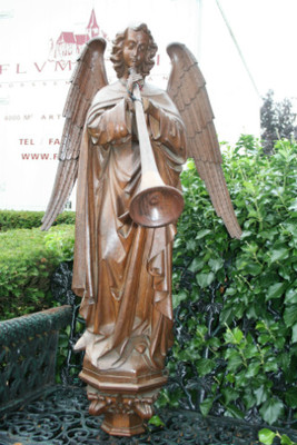 Angel en wood , Belgium 19th century