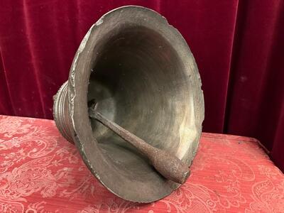 Antique Church Bell en Bronze, France 18 th century