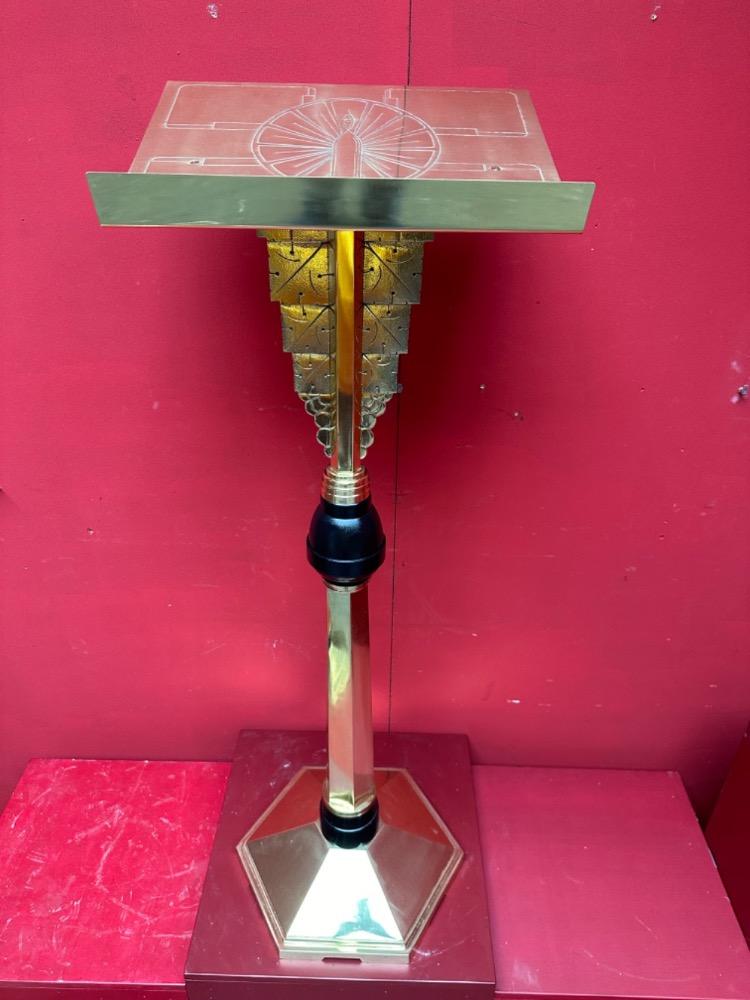 1 art - deco Missal Stand. Signed : Vandenhoute Anderlecht.