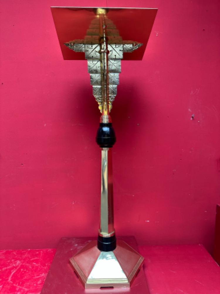 1 art - deco Missal Stand. Signed : Vandenhoute Anderlecht.