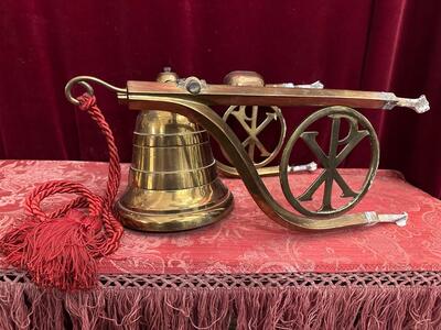 Sacristy Bell style art - deco en Bronze Gilt, Belgium  20 th century ( Anno 1930 )