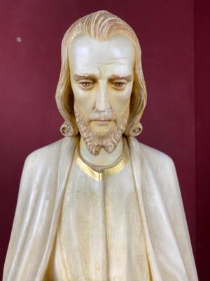 St. Joseph Statue  style art - deco en Plaster polychrome, Netherlands  20 th century
