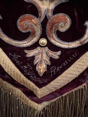 Banner en Fabrics / Embroidery, Brussel Belgium 20 th century ( Anno 1927 )