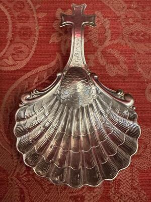 Baptismal Shell Fully Hand - Made By : Jaime Cabot en Full - Silver, Barcelona - Spain 19 th century