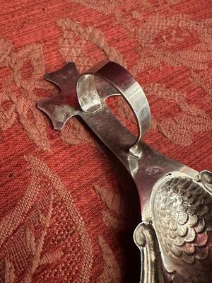 Baptismal Shell Fully Hand - Made By : Jaime Cabot en Full - Silver, Barcelona - Spain 19 th century