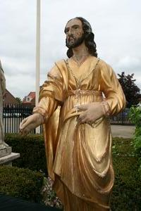 St. Joseph Statue style BAROK en WOOD, FRANCE 18TH CENTURY