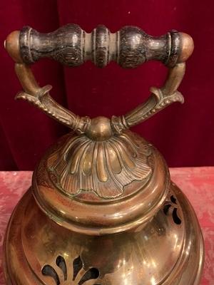 Altar - Bell style Baroque en Brass / Bronze, Belgium 18 th century