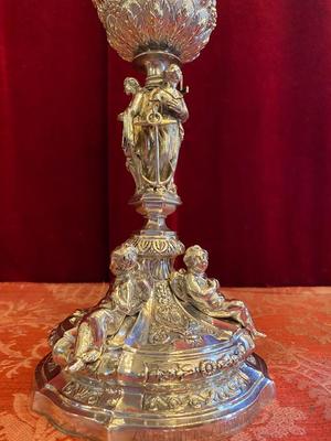 Chalice style Baroque en Full Silver / Polished and Varnished, France 19th century ( anno 1850 )
