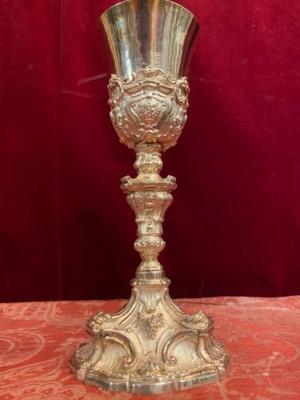 Chalice  style Baroque en Full Silver Cuppa , Southern Germany 19 th century