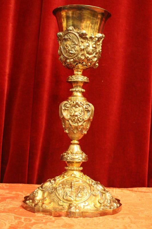 1 Baroque Chalice Weight 1.00 Kgs. Could Be Cleaned On Request