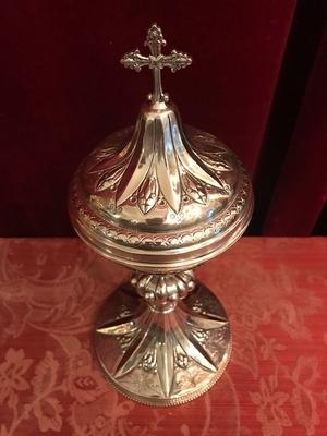 Ciborium style Baroque en full silver, Belgium 19th century ( anno 1875 )