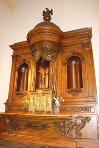 Heavily Carved Stunning High Quality Main-Altar / Baroque  Anno About 1800 / Top--Condition style Baroque en wood, Dutch 18th century. ANNO ABOUT 1775
