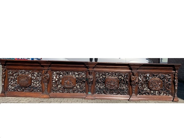 1 BAROQUE-ROCOCO Extremely High Quality Fully Hand-Carved Communion-Rail