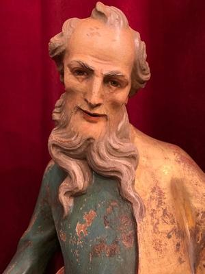 St. Paul Statue style Baroque en wood polychrome, Southern Germany 20th century