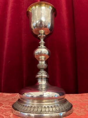 Chalice style Baroque - Style en Brass / Silver Plated / Gilt, Belgium  18 th century