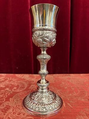 Chalice style Baroque - Style en Full Silver Polished and Varnished, Italy  18 th century