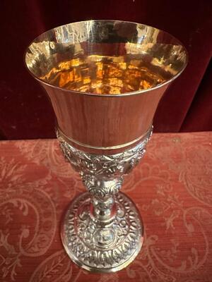 Chalice style Baroque - Style en Full Silver Polished and Varnished, Italy  18 th century