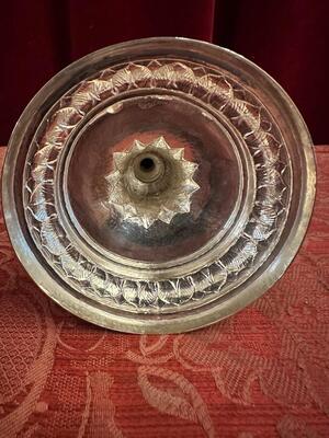 Chalice style Baroque - Style en Silver / Gilted Cuppa / Red Coral , Sicily - Italy  18 th century