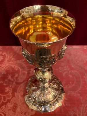 Chalice style BAROQUE-STYLE  en Full - Silver / 3 Silver Marks / Polished Varnished, France 19 th century ( Anno 1850 )