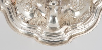 Chalice style BAROQUE-STYLE en Silver, Southern Germany 19 th century