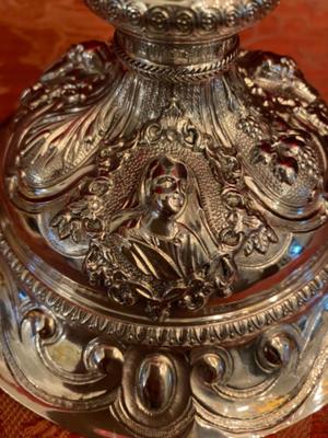 Chalice style BAROQUE-STYLE  en Full - Silver  / Polished Varnished, France 19 th century ( Anno 1840 )