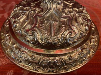 Chalice By : Lambotte  style Baroque - Style en Full - Silver,  (Liège) Belgium 19 th century