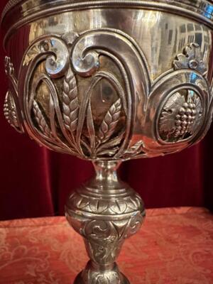 Ciborium style Baroque - Style en Full - Silver / Silver Marks Present, France 19 th century ( Anno 1835 )