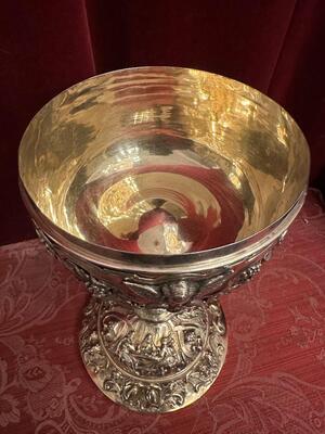 Ciborium  style Baroque - Style en Full - Silver / Silver Marks Present, Belgium  19 th century ( Anno 1835 )