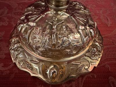 Ciborium style Baroque - Style en Full - Silver / Silver Marks Present, Belgium  19 th century ( Anno 1835 )