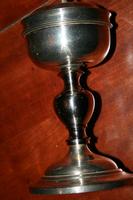 Ciborium style Baroque - Style en Cuppa Silver / Brass Plated Silver, Belgium 19th century