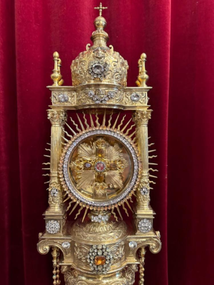 1 Baroque - Style Exceptional Reliquary Relic Of The True Cross Higher Price Range