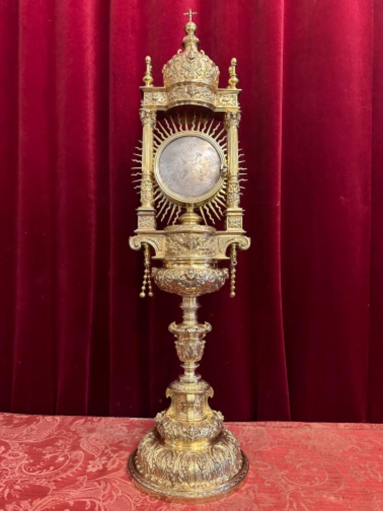 1 Baroque - Style Exceptional Reliquary Relic Of The True Cross Higher Price Range