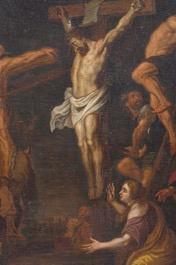 1 Baroque - Style Painting Golgotha - Scene Expected !