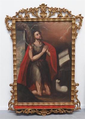 1 Baroque - Style Painting St. John Baptist