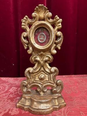 1 Baroque - Style Reliquary - Relic Ex Velo B.M.V.