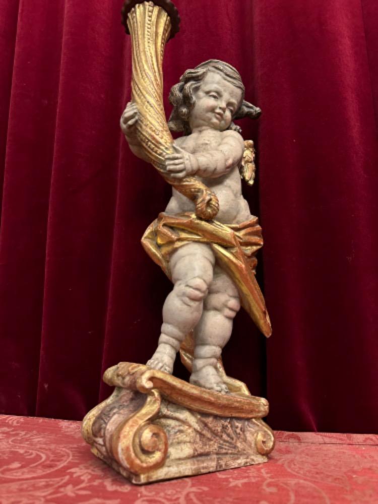 1 Baroque - Style Sculpture Angel